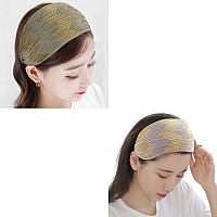 Dorisjacky Wide Lace Headbands Elegant Elastic Hairbands With Teeth Fashion Headwear Accessories For Women Girls Pattern 36Pc