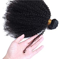 Mongolian Afro Kinky Curly Bundles Ombre Human Hair Bundles 12 14 16 Inches T1B30 Brown 4B 4C Afro Kinky Bulk Human Hair Virgin