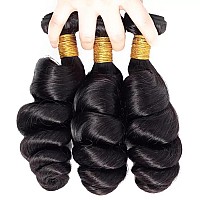 Loose Wave Human Hair Bundles 100 Unprocessed Brazilian Virgin Hair 12A Loose Wave 3 Bundles 20 20 20 Inch Hair Extensions Doub