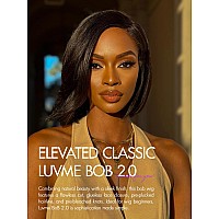 Luvme Hair 8 Blunt Cut Bob Wig Human Hair Pre Cut Glueless Hd Lace Closure Wig Pre Plucked Mature Boss Side Parted Straigh Hum