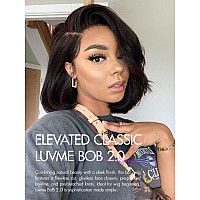 Luvme Hair 10 Blunt Cut Bob Wig Human Hair Pre Cut Glueless Hd Lace Closure Wig Pre Plucked Mature Boss Side Parted Straigh Hum