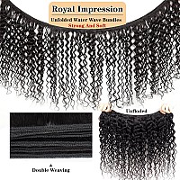 Royal Impression 12A Water Wave Bundles Human Hair 32 Inch Water Wave Human Hair One Bundles 100 Unprocessed Brazilian Virgin H