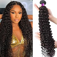 Water Wave Human Hair Bundles 100 Unprocessed Virgin Human Hair Curly 1 Bundle Double Weft Wet And Wavy Human Hair Bundles Weav