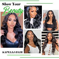 Kapelli Hair Brazilian Virgin Hair Body Wave 3 Bundles 22 24 26 300G 10A Brazilian Remy Virgin Body Wave Human Hair Bundles 10