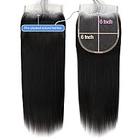 Jessica Hair 6X6 Real Hd Lace Closure Only 010 Mm Ultrathin Hd Lace Frontal Closure Straight Human Hair Frontal Closures Virgi