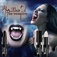 Go Ho 2 Pcs Makeup Clown White And Black Creamblendable Stick Eye Blackface Body Paint Professional Halloween Fx Makeupsafe