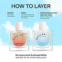 Skylar Sunkissed Dahlia Eau De Parfum Hypoallergenic Clean Perfume For Women Men Vegan Safe For Sensitive Skin Floral