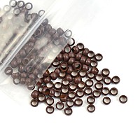 30Mm 500 Pcs Nano Beads Micro Links Copper Nano Rings Beads Hair Beads For Hair Extensions Brown