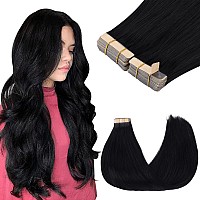 Goo Goo Tape In Hair Extensions Human Hair 38613 Balayage Walnut Brown To Ash Brown And Bleach Blonde 12Inch 80G 40Pcs Thic