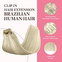 Goo Goo Clip In Hair Extensions Real Human Hair Remy Human Hair Extensions Clip Ins For Women Natural Human Hair 22Inch 150G