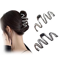 Wavy Metal Hair Clips For Women Girls Nonslip Cute Modern Hair Accessories With Strong Hold