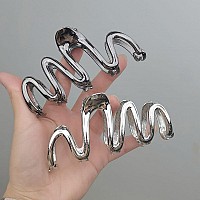 Wavy Metal Hair Clips For Women Girls Nonslip Cute Modern Hair Accessories With Strong Hold