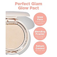 Thesaem Glam Glow Pact Illuminating Pressed Powder For Oily Combo Skin Matte Finish With Radiant Finish Sebum Control Po