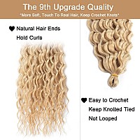 Curly Crochet Hair 30 Inch Curly Braiding Hair 1 Pack Ocean Wave Crochet Hair For Black Women Blonde Wavy Deep Wave Add To Bohem