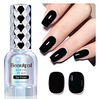 Beautpal Gel Nail Polish 1Pc 15Ml Ultra Black Nail Polish Soak Off Uv Led Nail Gel Polish Nail Art Starter Manicure Salon Diy At