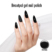 Beautpal Gel Nail Polish 1Pc 15Ml Ultra Black Nail Polish Soak Off Uv Led Nail Gel Polish Nail Art Starter Manicure Salon Diy At