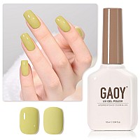 Gaoy Green Gel Nail Polish 16Ml Soak Off Gel Polish Uv Light Cure For Nail Art Diy Manicure At Home 2008 Willow Green