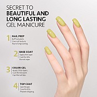 Gaoy Green Gel Nail Polish 16Ml Soak Off Gel Polish Uv Light Cure For Nail Art Diy Manicure At Home 2008 Willow Green