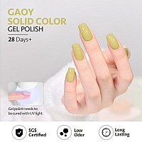 Gaoy Green Gel Nail Polish 16Ml Soak Off Gel Polish Uv Light Cure For Nail Art Diy Manicure At Home 2008 Willow Green