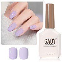 Gaoy Pastel Purple Gel Nail Polish 16Ml Soak Off Gel Polish Uv Light Cure For Nail Art Diy Manicure At Home 2000 Pale Lilac