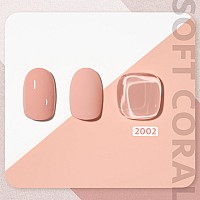 Gaoy Orange Gel Nail Polish 16Ml Soak Off Gel Polish Uv Light Cure For Nail Art Diy Manicure At Home 2002 Soft Coral