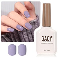 Gaoy Purple Gel Nail Polish 16Ml Soak Off Gel Polish Uv Light Cure For Nail Art Diy Manicure At Home 2022 Muted Purple