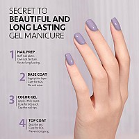 Gaoy Purple Gel Nail Polish 16Ml Soak Off Gel Polish Uv Light Cure For Nail Art Diy Manicure At Home 2022 Muted Purple