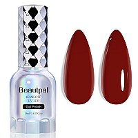 Beautpal Red Gel Nail Polish 15Ml Soak Off Uv Led Gel Polish Nail Art Manicure Salon Diy At Home Color 114 Rich Maroon