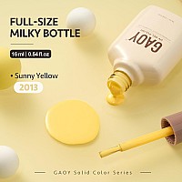 Gaoy Yellow Gel Nail Polish 16Ml Soak Off Gel Polish Uv Light Cure For Nail Art Diy Manicure At Home 2013 Sunny Yellow