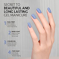 Gaoy Blue Gel Nail Polish 16Ml Soak Off Gel Polish Uv Light Cure For Nail Art Diy Manicure At Home 2025 Serenity Blue