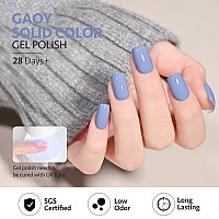 Gaoy Blue Gel Nail Polish 16Ml Soak Off Gel Polish Uv Light Cure For Nail Art Diy Manicure At Home 2025 Serenity Blue