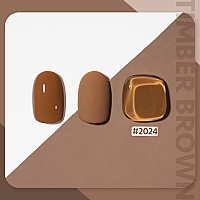 Gaoy Brown Gel Nail Polish 16Ml Soak Off Gel Polish Uv Light Cure For Nail Art Diy Manicure At Home 2024 Timber Brown