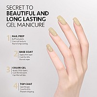 Gaoy Pastel Gel Nail Polish 16Ml Soak Off Gel Polish Uv Light Cure For Nail Art Diy Manicure At Home 2004 Yellowish Gray