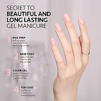 Gaoy Pastel Pink Gel Nail Polish 16Ml Soak Off Gel Polish Uv Light Cure For Nail Art Diy Manicure At Home 1998 Pink Pancake