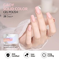 Gaoy Pastel Pink Gel Nail Polish 16Ml Soak Off Gel Polish Uv Light Cure For Nail Art Diy Manicure At Home 1998 Pink Pancake