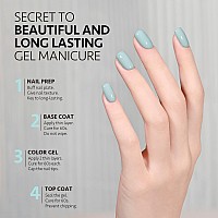 Gaoy Blue Gel Nail Polish 16Ml Soak Off Gel Polish Uv Light Cure For Nail Art Diy Manicure At Home 2001 Cadet Blue