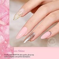 Shoyum Gel Nail Polish 1Pcs 15Ml Light Pink Color Gel Nail Polish Soak Off Baby Pink Spring Gel Polish Nail Art Starter Manicur