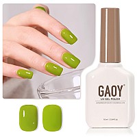 Gaoy Green Gel Nail Polish 16Ml Soak Off Gel Polish Uv Light Cure For Nail Art Diy Manicure At Home 2020 Lime Green