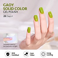 Gaoy Green Gel Nail Polish 16Ml Soak Off Gel Polish Uv Light Cure For Nail Art Diy Manicure At Home 2020 Lime Green