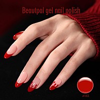 Beautpal Red Gel Nail Polish 15Ml Soak Off Uv Led Gel Polish Nail Art Manicure Salon Diy At Home Color 113 Carmine Red