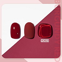 Gaoy Red Gel Nail Polish 16Ml Soak Off Gel Polish Uv Light Cure For Nail Art Diy Manicure At Home 2023 Burgundy Red