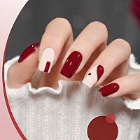 Gaoy Red Gel Nail Polish 16Ml Soak Off Gel Polish Uv Light Cure For Nail Art Diy Manicure At Home 2023 Burgundy Red