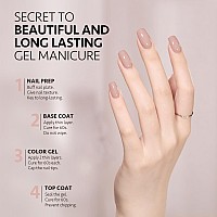 Gaoy Brown Gel Nail Polish 16Ml Soak Off Gel Polish Uv Light Cure For Nail Art Diy Manicure At Home 2007 Soft Brown