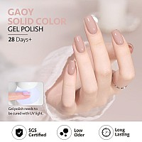 Gaoy Brown Gel Nail Polish 16Ml Soak Off Gel Polish Uv Light Cure For Nail Art Diy Manicure At Home 2007 Soft Brown