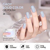 Gaoy Pastel Blue Gel Nail Polish 16Ml Soak Off Gel Polish Uv Light Cure For Nail Art Diy Manicure At Home 1996 Morning Mist