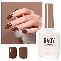 Gaoy Brown Gel Nail Polish 16Ml Soak Off Gel Polish Uv Light Cure For Nail Art Diy Manicure At Home 2016 Dark Brown