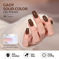 Gaoy Brown Gel Nail Polish 16Ml Soak Off Gel Polish Uv Light Cure For Nail Art Diy Manicure At Home 2016 Dark Brown