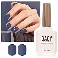 Gaoy Blue Gel Nail Polish 16Ml Soak Off Gel Polish Uv Light Cure For Nail Art Diy Manicure At Home 2021 Misty Blue