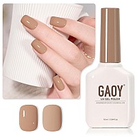 Gaoy Brown Gel Nail Polish 16Ml Soak Off Gel Polish Uv Light Cure For Nail Art Diy Manicure At Home 2006 Sand Castle