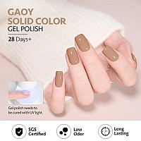 Gaoy Brown Gel Nail Polish 16Ml Soak Off Gel Polish Uv Light Cure For Nail Art Diy Manicure At Home 2006 Sand Castle